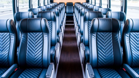 milwaukee 54 passenger charter bus inside