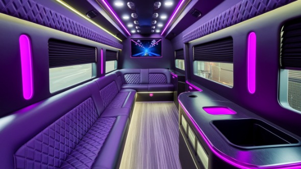party bus rental interior milwaukee