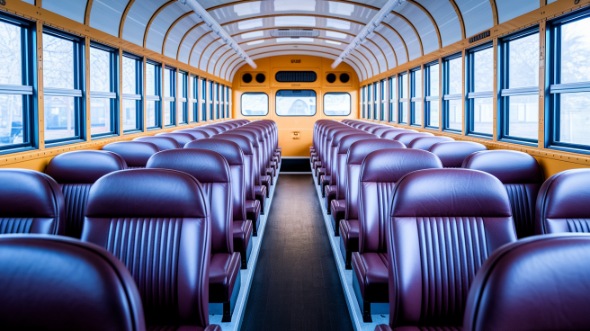 school bus rental interior milwaukee