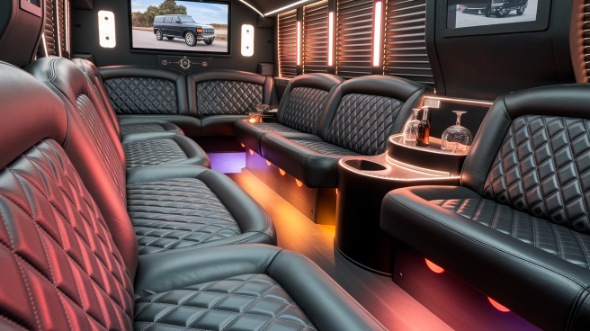 sprinter limo rental interior milwaukee